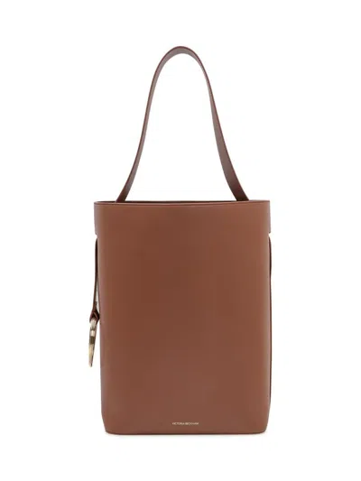Victoria Beckham Dia Bucket Bag In Brown Leather