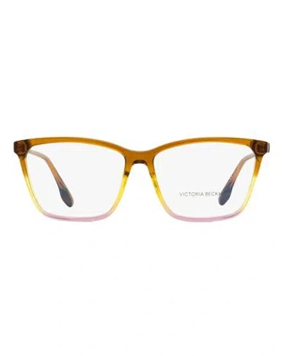 Victoria Beckham Rectangular Vb2614 Eyeglasses Woman Eyeglass Frame Pink Size 57 Ac In Gold