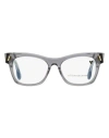 Victoria Beckham Rectangular Vb2634 Eyeglasses Woman Eyeglass Frame Grey Size 51 Ac In Gray