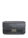 Victoria Beckham Medium Dorian Leather Pochette In Black