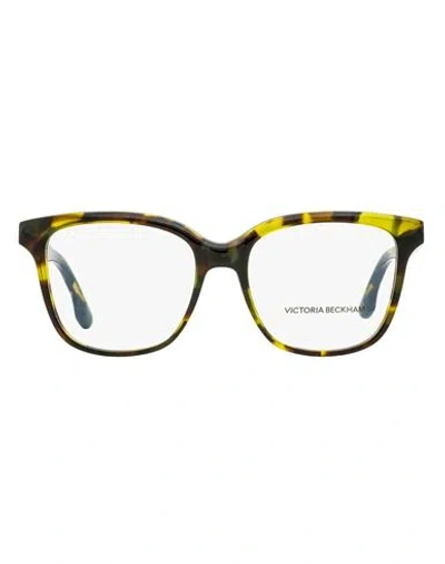 Victoria Beckham Square Vb2608 Eyeglasses Woman Eyeglass Frame Green Size 54 Acetat In Yellow