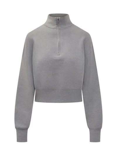 VICTORIA BECKHAM VICTORIA BECKHAM VICTORIA BECKHAM SWEATER WITH ZIP AND HIGH NECK