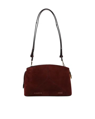 Victoria Beckham Victoria Crossbody Bag In Brown