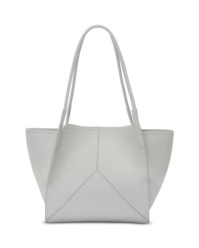 Victoria Beckham Victoria Large Leather Tote In Gray
