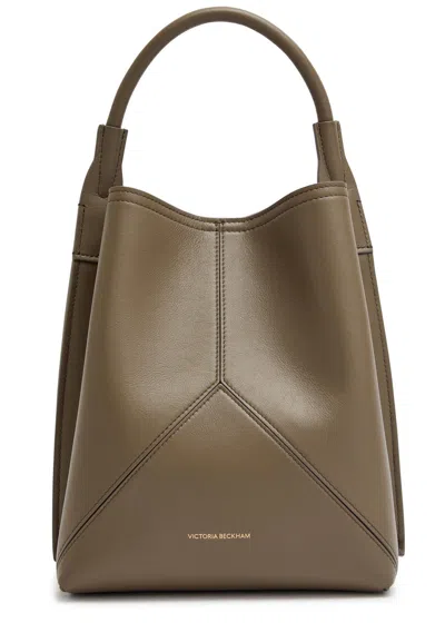Victoria Beckham Victoria Leather Bucket Bag In Brown