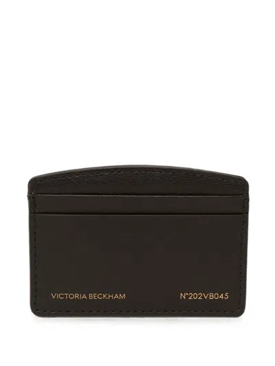 Victoria Beckham Victoria Leather Card Holder In Black