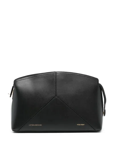 Victoria Beckham Victoria Leather Clutch Bag In Black