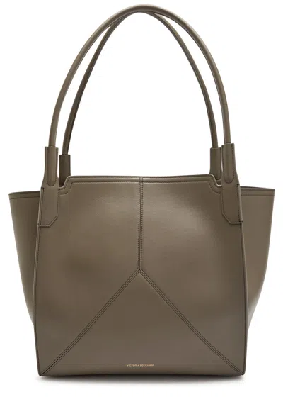 Victoria Beckham Victoria Panelled Leather Tote Bag In Brown
