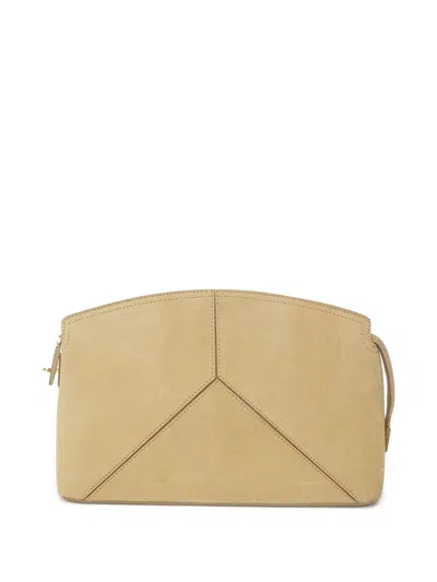 Victoria Beckham Victoria Suede Zip-fastening Clutch Bag