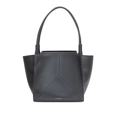 Victoria Beckham Victoria Tote Bag With Leather Inserts In Black