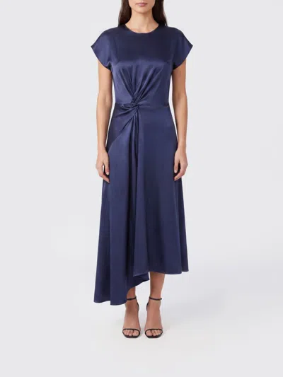 Victoria Beckham Victoria  Dress Woman In Blue