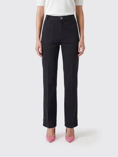 Victoria Beckham Victoria  Jeans Woman Color Brown In Black