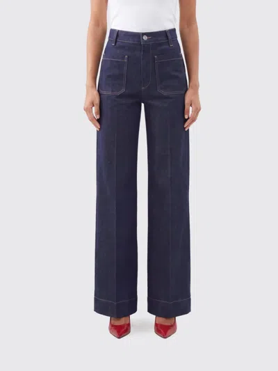 Victoria Beckham Victoria  Jeans Woman Color Blue