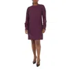 Victoria Beckham Victoria  Woman Knotted Crepe Mini Dress In Purple