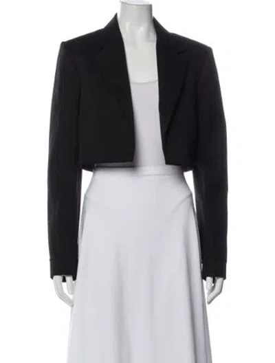 Pre-owned Victoria Beckham Virgin Wool Blazer W/ Tags In Gray