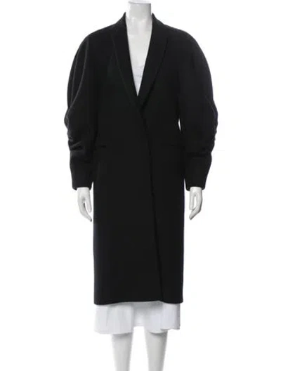 Pre-owned Victoria Beckham Virgin Wool Coat In Black
