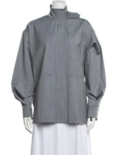 Pre-owned Victoria Beckham Virgin Wool Jacket W/ Tags In Grey