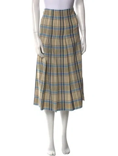 Pre-owned Victoria Beckham Virgin Wool Midi Length Skirt
