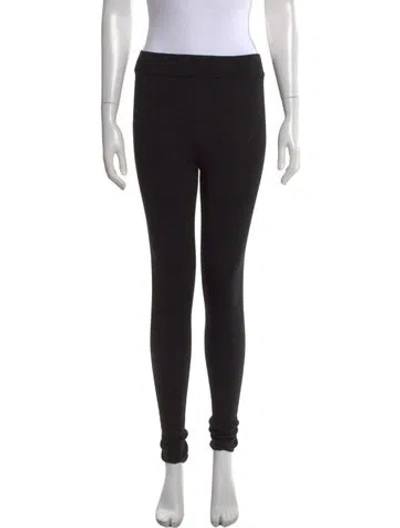 Pre-owned Victoria Beckham Virgin Wool Skinny Leg Pants In Black