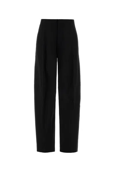 Victoria Beckham Virgin Wool Trousers In Black