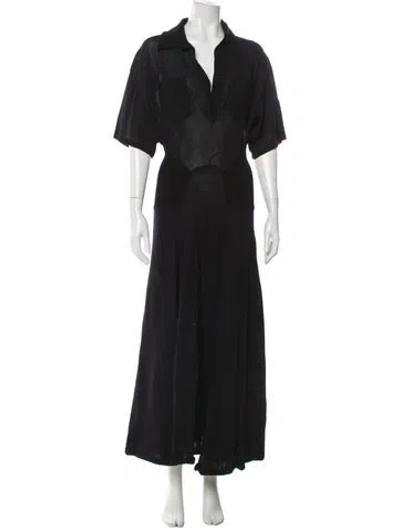 Pre-owned Victoria Beckham V-neck Long Dress W/ Tags In Multi