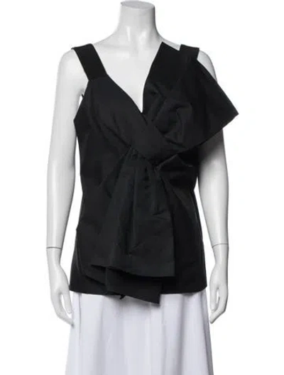 Pre-owned Victoria Beckham V-neck Sleeveless Top In Multi