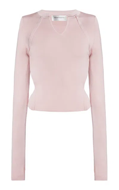 Victoria Beckham V-neck Top In Pink