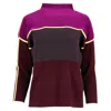 Victoria Beckham Vvb Color Block Mockneck Sweater In Multicolor Wool In Multi
