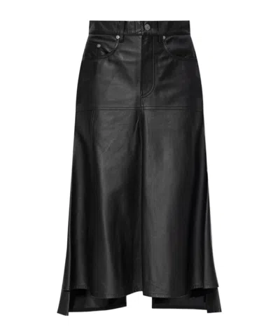 Victoria Beckham Waist Loop Skirt In Black