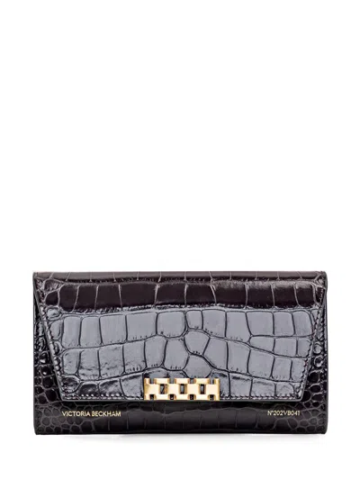 Victoria Beckham Wallet With Chain In Gray