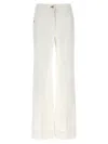 Victoria Beckham Womens Washed White Alina Flared-leg Denim Jeans In White