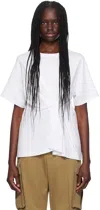 Victoria Beckham White Body Twist T-shirt In White