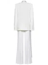 Victoria Beckham White Jacket With Shawl Collar In Fabric Woman In White