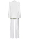 Victoria Beckham White Jacket With Shawl Collar In Fabric Woman In White