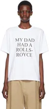 Victoria Beckham Logo Organic Cotton Jersey T-shirt In White