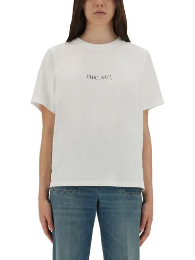 VICTORIA BECKHAM VICTORIA BECKHAM WHITE ORGANIC COTTON T-SHIRTS