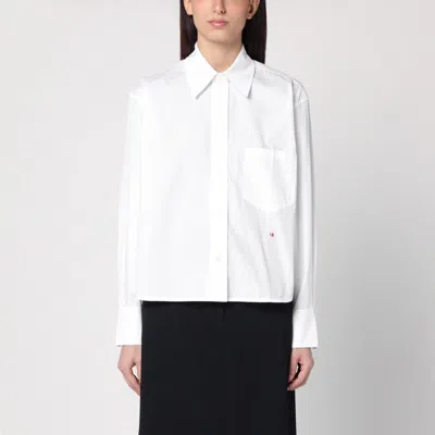 Victoria Beckham White Poplin Long-sleeved Shirt Women
