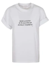 VICTORIA BECKHAM WHITE T-SHIRT WITH BLACK WRITING