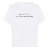 Victoria Beckham Fashion Stole My Smile White T-shirt In White