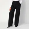 Victoria Beckham Wide-leg Tailored Pants In Wool-blend In Black