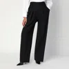 Victoria Beckham Wide-leg Tailored Pants In Wool-blend In Black