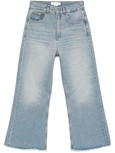 VICTORIA BECKHAM VICTORIA BECKHAM WIDE LEG CROPPED JEANS CLOTHING