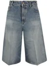 Victoria Beckham Oversized Bermuda Short In Blue