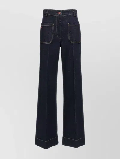 Victoria Beckham Alina Jeans In Blue