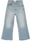 Victoria Beckham Women Wide Leg Cropped Jeans In Blue