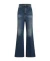 Victoria Beckham Wide Leg Kick Jeans Women In Blue