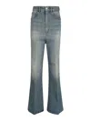Victoria Beckham Wide-leg Kick Jeans In Blue