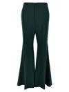 Victoria Beckham Wide-leg Trousers In Green