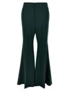 Victoria Beckham Wide-leg Trousers In Green