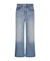 Victoria Beckham Wide Leg Cropped Jeans In Blue